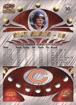 1997 Pacific Revolution - Red #30 Rick Mirer Back