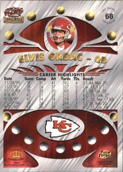 1997 Pacific Revolution - Red #68 Elvis Grbac Back
