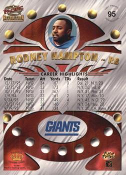 1997 Pacific Revolution - Silver #95 Rodney Hampton Back