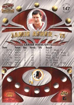1997 Pacific Revolution - Silver #147 Jamie Asher Back