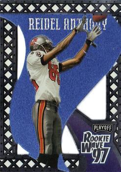 1997 Playoff Contenders - Rookie Wave Pennants Blue Felt #16 Reidel Anthony Front