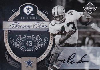 2010 Panini Limited - America's Team Autographs #11 Don Perkins Front