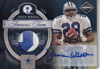 2010 Panini Limited - America's Team Threads Autographs Prime #8 Darren Woodson Front