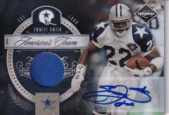 2010 Panini Limited - America's Team Threads Autographs Prime #13 Emmitt Smith Front