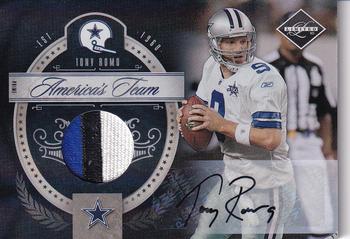 2010 Panini Limited - America's Team Threads Autographs Prime #25 Tony Romo Front