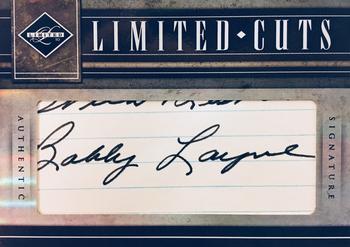 2010 Panini Limited - Cuts Autographs #7 Bobby Layne Front