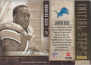 2010 Panini Limited - Initial Steps Shoes #24 Jahvid Best  Back