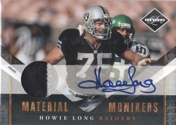 2010 Panini Limited - Material Monikers Prime #20 Howie Long Front