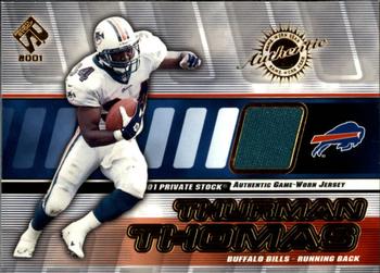 2001 Pacific Private Stock - Game Worn Gear #17 Thurman Thomas Front