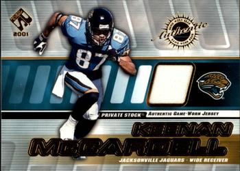 2001 Pacific Private Stock - Game Worn Gear #72 Keenan McCardell Front