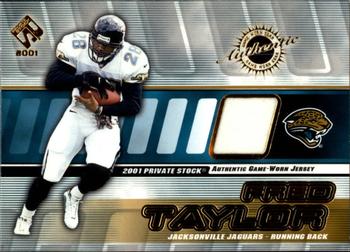 2001 Pacific Private Stock - Game Worn Gear #74 Fred Taylor Front