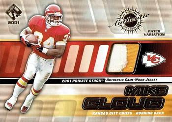 2001 Pacific Private Stock - Game Worn Gear Patch #78 Mike Cloud Front