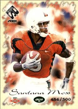 2001 Pacific Private Stock - Retail #147 Santana Moss Front