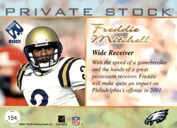 2001 Pacific Private Stock - Retail #154 Freddie Mitchell Back