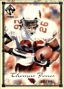 2001 Pacific Private Stock - Silver Framed #2 Thomas Jones Front