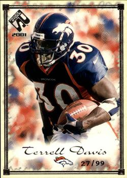 2001 Pacific Private Stock - Silver Framed #30 Terrell Davis Front