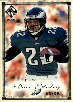 2001 Pacific Private Stock - Silver Framed #75 Duce Staley Front