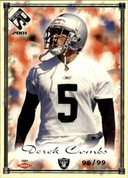 2001 Pacific Private Stock - Silver Framed #148 Derek Combs Front