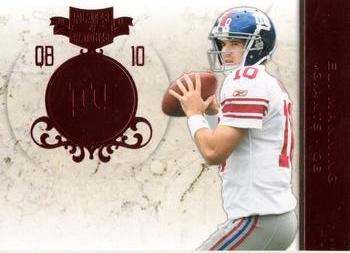 2011 Panini Plates & Patches #10 Eli Manning Front
