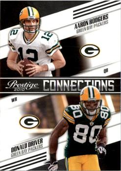 2010 Panini Prestige - Connections #17 Aaron Rodgers / Donald Driver  Front