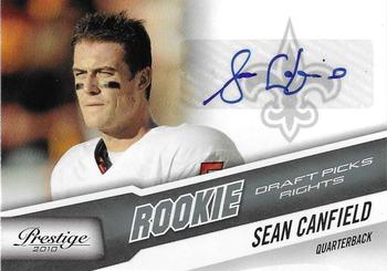 2010 Panini Prestige - Draft Picks Rights Autographs #288 Sean Canfield Front