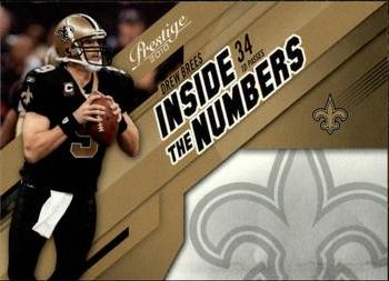 2010 Panini Prestige - Inside The Numbers #6 Drew Brees  Front