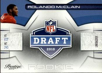 2010 Panini Prestige - NFL Draft #10 Rolando McClain  Front