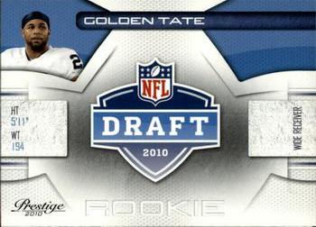 2010 Panini Prestige - NFL Draft #15 Golden Tate  Front