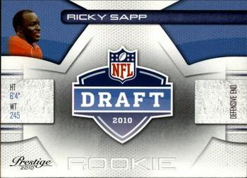 2010 Panini Prestige - NFL Draft #16 Ricky Sapp  Front