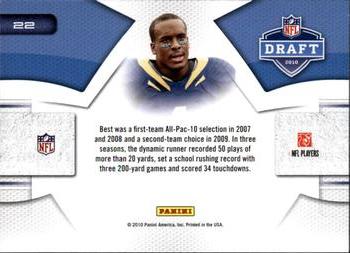 2010 Panini Prestige - NFL Draft #22 Jahvid Best  Back
