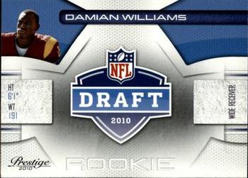 2010 Panini Prestige - NFL Draft #26 Damian Williams  Front