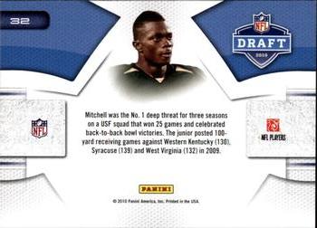 2010 Panini Prestige - NFL Draft #32 Carlton Mitchell  Back