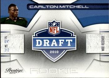 2010 Panini Prestige - NFL Draft #32 Carlton Mitchell  Front