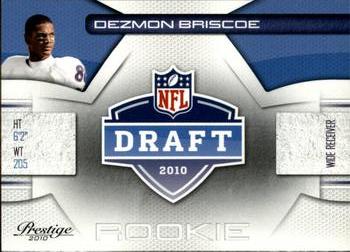 2010 Panini Prestige - NFL Draft #33 Dezmon Briscoe  Front