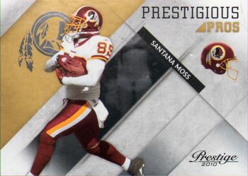 2010 Panini Prestige - Prestigious Pros Gold #45 Santana Moss  Front