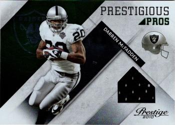 2010 Panini Prestige - Prestigious Pros Materials Green #10 Darren McFadden Front
