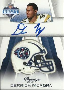 2010 Panini Prestige - Pro Helmets Autographs #NFL-DM Derrick Morgan  Front