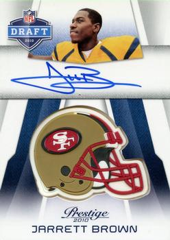 2010 Panini Prestige - Pro Helmets Autographs #NFL-JBR Jarrett Brown  Front