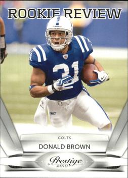 2010 Panini Prestige - Rookie Review #20 Donald Brown  Front