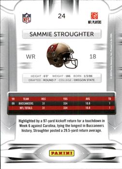 2010 Panini Prestige - Rookie Review #24 Sammie Stroughter  Back