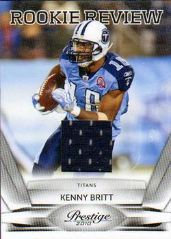 2010 Panini Prestige - Rookie Review Materials #10 Kenny Britt  Front