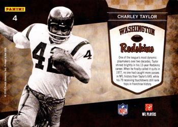 2010 Playoff Contenders - Legendary Contenders #4 Charley Taylor  Back