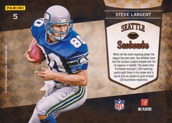 2010 Playoff Contenders - Legendary Contenders #5 Steve Largent  Back