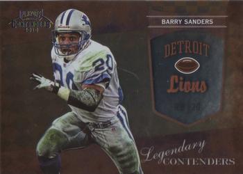 2010 Playoff Contenders - Legendary Contenders #7 Barry Sanders  Front