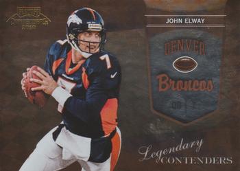 2010 Playoff Contenders - Legendary Contenders Gold #11 John Elway  Front