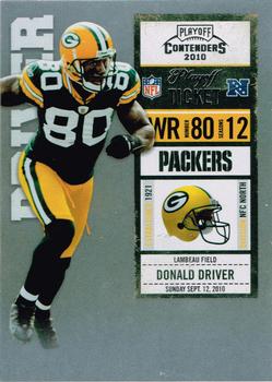 2010 Playoff Contenders - Playoff Ticket #036 Donald Driver  Front