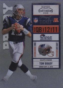 2010 Playoff Contenders - Playoff Ticket #058 Tom Brady  Front