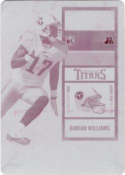 2010 Playoff Contenders - Printing Plates Magenta #208 Damian Williams  Front