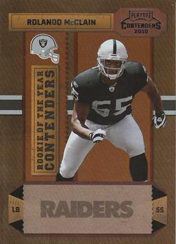 2010 Playoff Contenders - ROY Contenders #23 Rolando McClain  Front