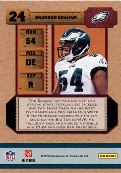 2010 Playoff Contenders - ROY Contenders #24 Brandon Graham  Back